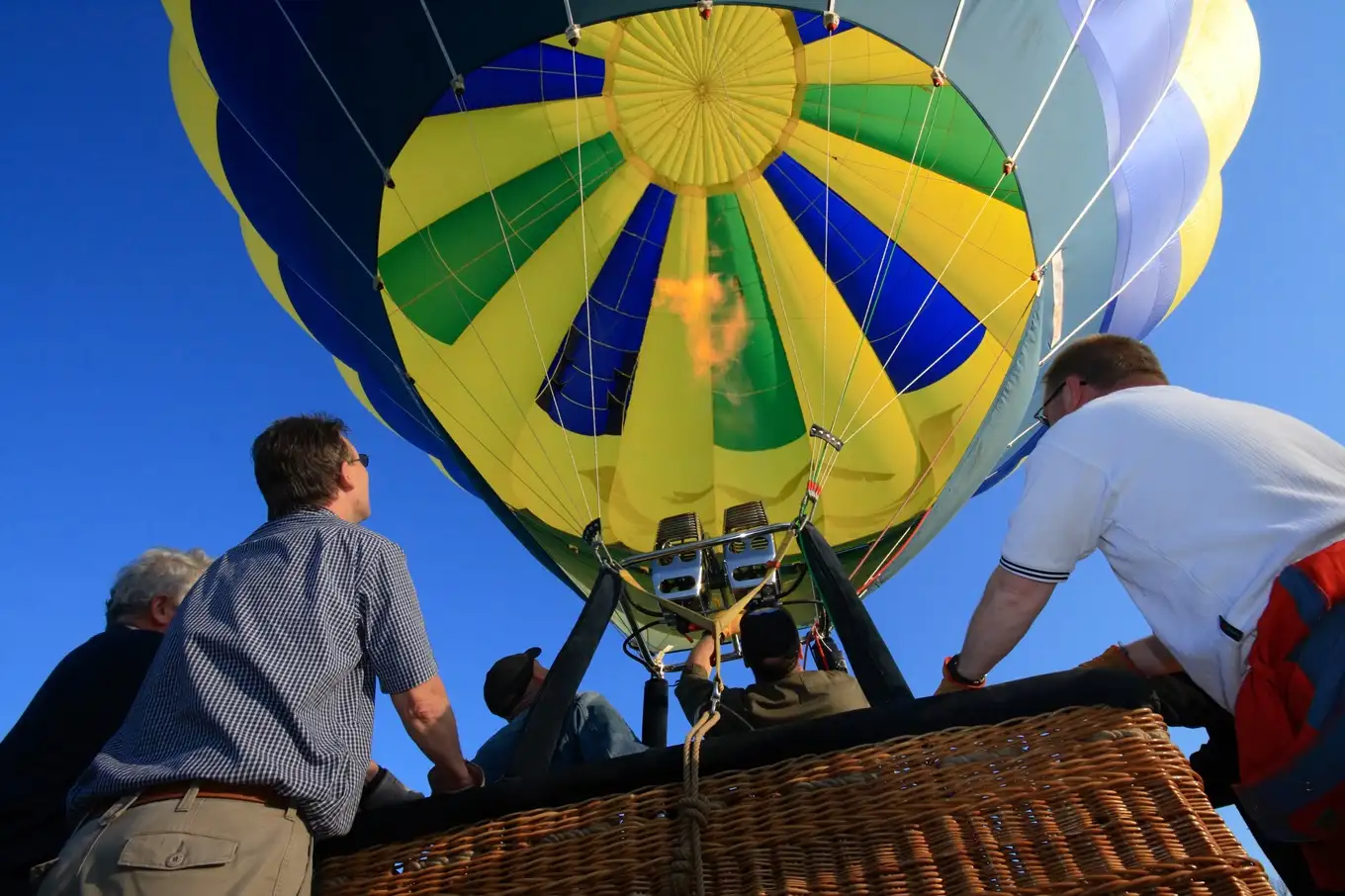 balon podczas startu